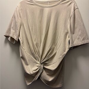 lululemon athletica Beige Short Sleeve Tee